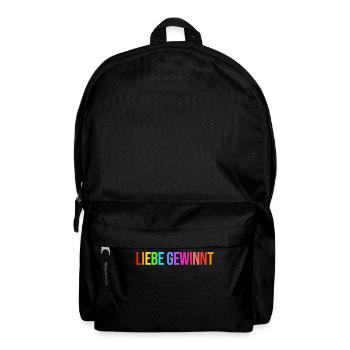 Lesbisch Schwul Lgbt Liebe Statement Sexualität - Rucksack - Schwarz - Vorne