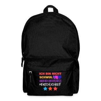Gleichberechtigung Statement Lgbt Sexualität Herz - Rucksack - Schwarz - Vorne