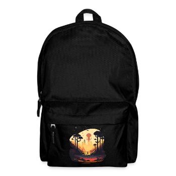 Weltraum - Rucksack - Schwarz - Vorne