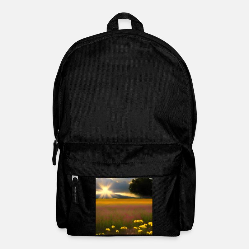 Sunny Meadows: ein Ort zum Entspannen - Rucksack - Schwarz