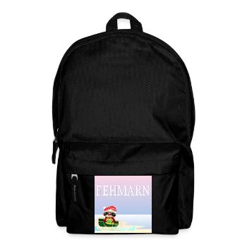 Weihnachten auf Fehmarn - FAULTIERE - OSTSEE - Rucksack - Schwarz - Vorne