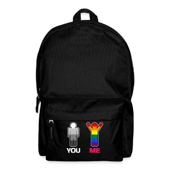 Relation bisexuelle LGBT Mariage homosexuel - Sac à dos - noir - Devant