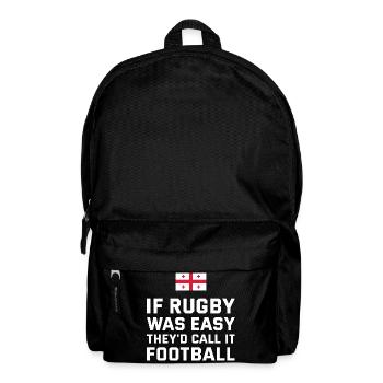 If Rugby Was Easy They'd Call It Football Rugby - Backpack - black - Front