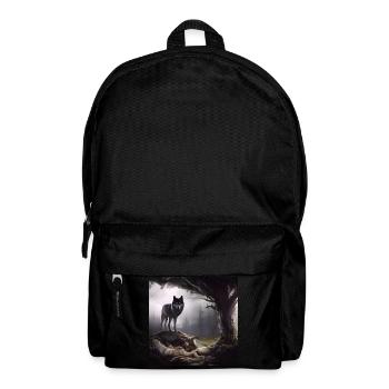 Wolf in the forest - Backpack - black - Front
