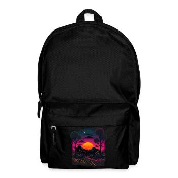 Illustration Synthwave - Sac à dos - noir - Devant