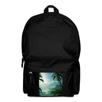 Palm tree holiday nature - Backpack - black - Front