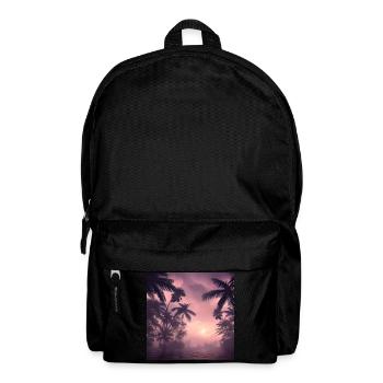 Evening among palm trees - Backpack - black - Front