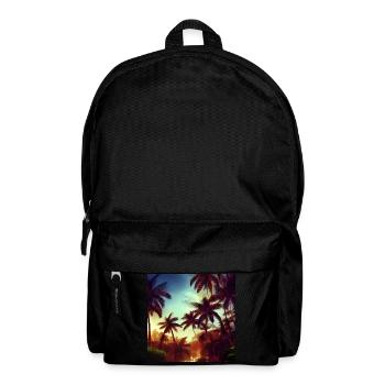 Evening in the jungle art - Backpack - black - Front
