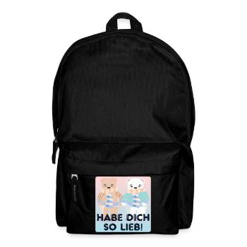 Habe Dich so lieb - Paare - Rucksack - Schwarz - Vorne