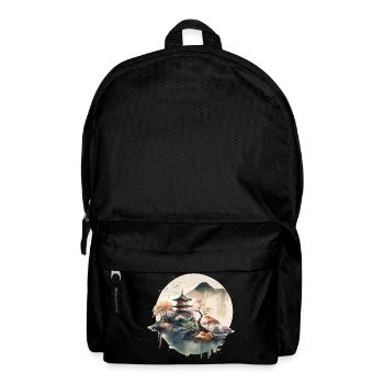Traditionelle japanische Holzschnittkunst - Rucksack - Schwarz - Vorne