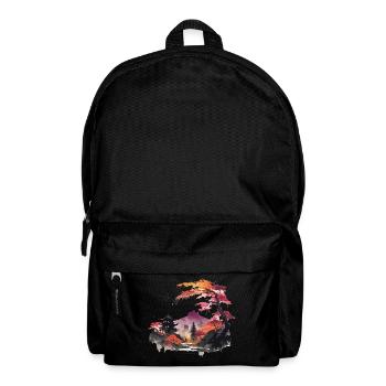 Asiatische Landschaft - Rucksack - Schwarz - Vorne
