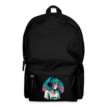 Süßes Lo-Fi-Mädchen - Rucksack - Schwarz - Vorne
