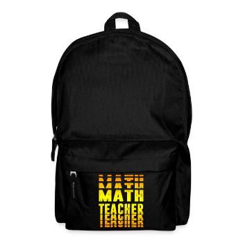 Design pour professeurs de mathématiques - Sac à dos - noir - Devant