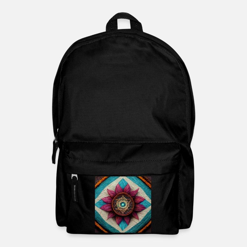 Boho Mandala Abstract - Backpack - black