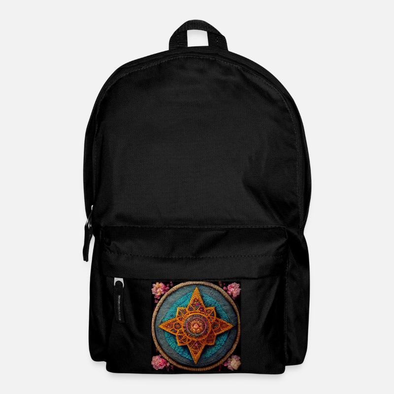Boho Mandala Résumé - Sac à dos - noir