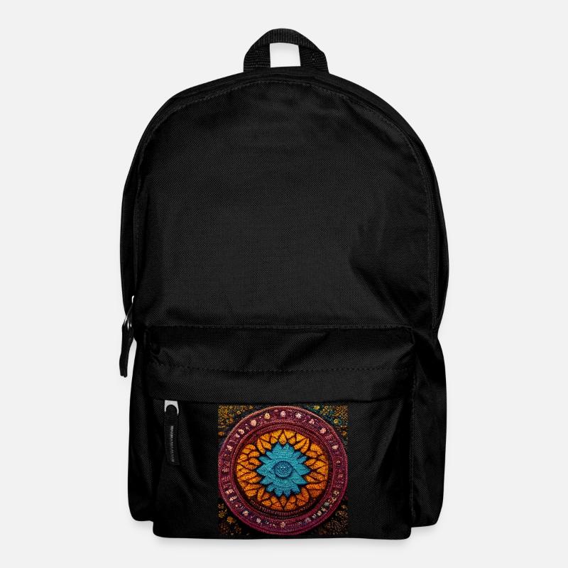 Boho Mandala Abstract - Backpack - black
