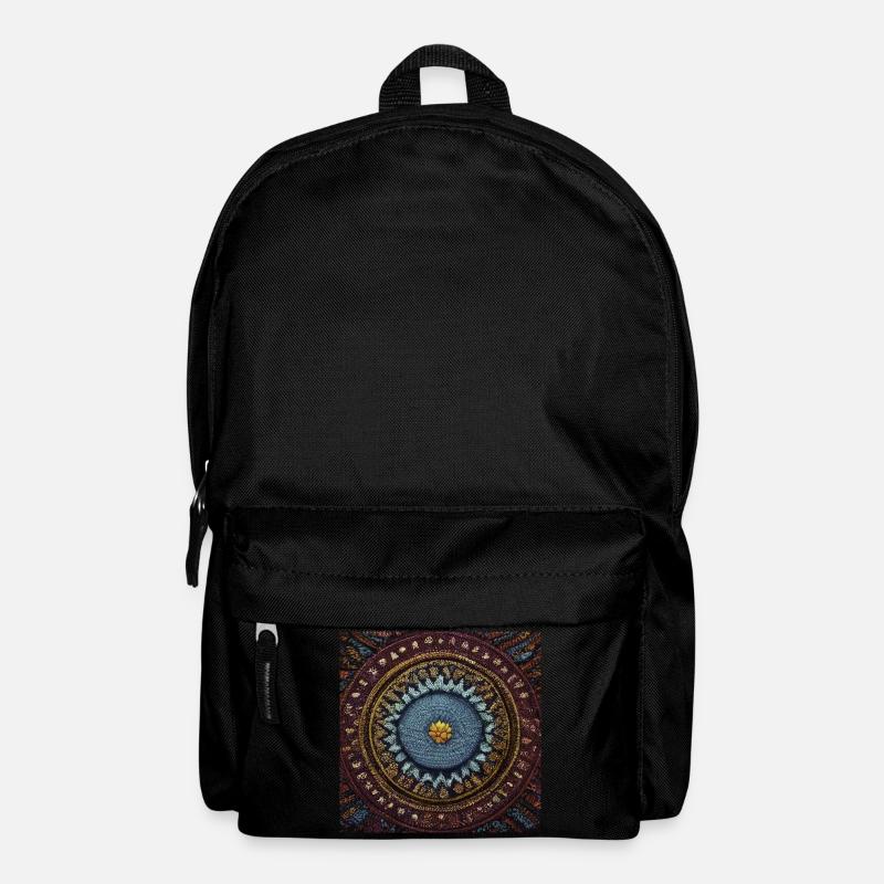 Boho Mandala Abstract - Backpack - black