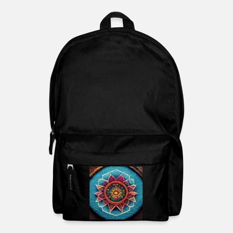 Boho Mandala Abstract - Rucksack - Schwarz