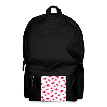 japanisches Blumenmuster, Spinnen lilien muster - Rucksack - Schwarz - Vorne