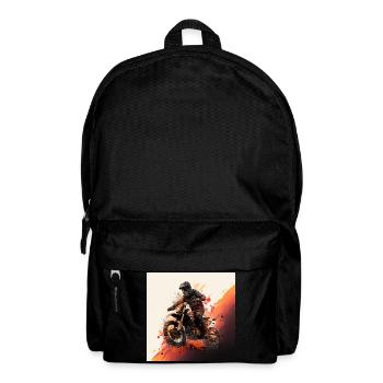 Motocross hero: show your love for off-road. - Backpack - black - Front