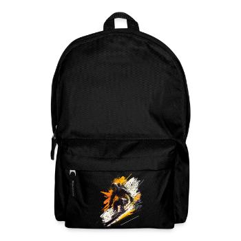 Snow and action: skiers and adrenaline - Backpack - black - Front