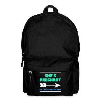 Parents Papa Déclaration Bébé Enceinte Bonheur Famille - Sac à dos - noir - Devant