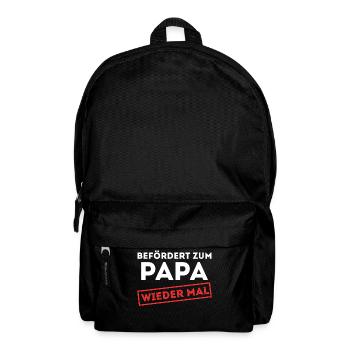 Famille enceinte Déclaration des parents Bébé Bonheur Papa - Sac à dos - noir - Devant