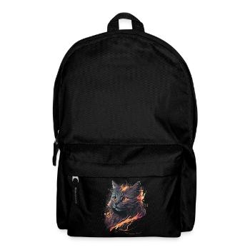 Vintage Katze Illustration - Rucksack - Schwarz - Vorne