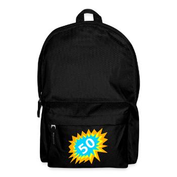 jahre alt, 50 bunt, geburtstagsparty - Rucksack - Schwarz - Vorne