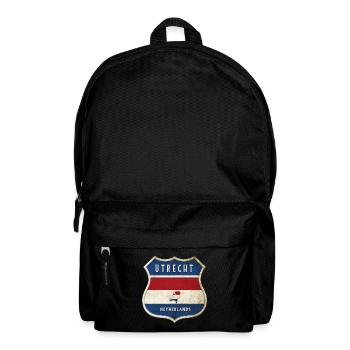 Utrecht Netherlands coat of arms design - Backpack - black - Front