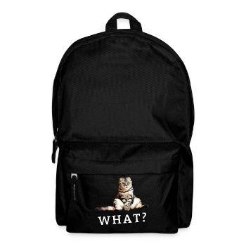 Chat – Quoi? - Sac à dos - noir - Devant