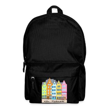 Cologne, Fish Market, Stapelhäuschen, Germany - Backpack - black - Front
