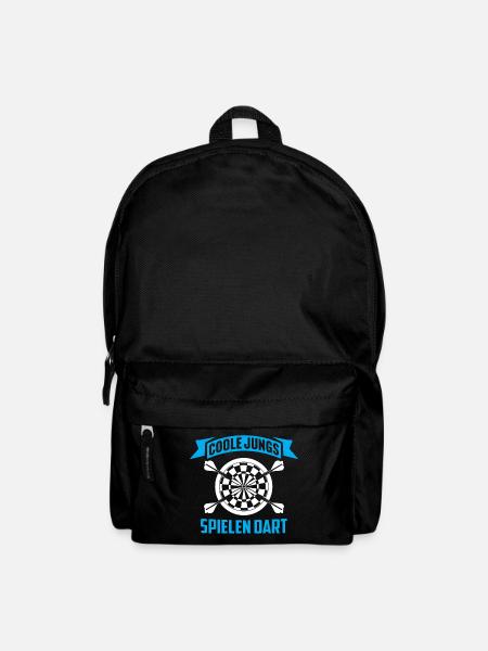 coole jungs spielen dart dartspieler spruch - Rucksack - Schwarz
