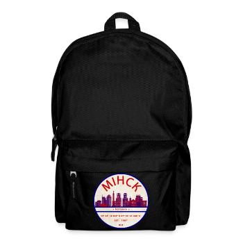 Minsk Skyline Emblem Coordinates - Backpack - black - Front