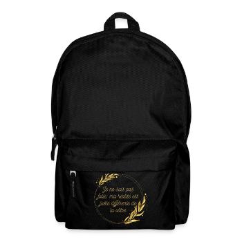 "T-shirt réalité différente" - Sac à dos - noir - Devant