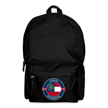 Athens Georgia Flag USA Travel Souvenir Badge - Backpack - black - Front