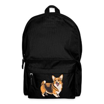 Ready to Play Corgi - Backpack - black - Front