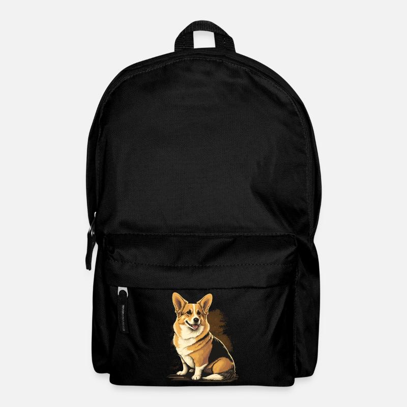 Sehr süßer Corgi - Rucksack - Schwarz