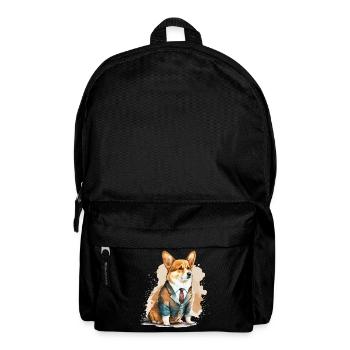 Illustration formelle de Corgi - Sac à dos - noir - Devant