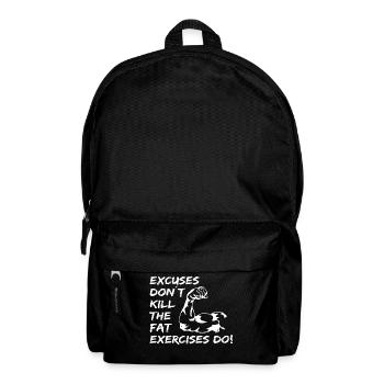 Saying for strength athletes bodybuilders - Backpack - black - Front