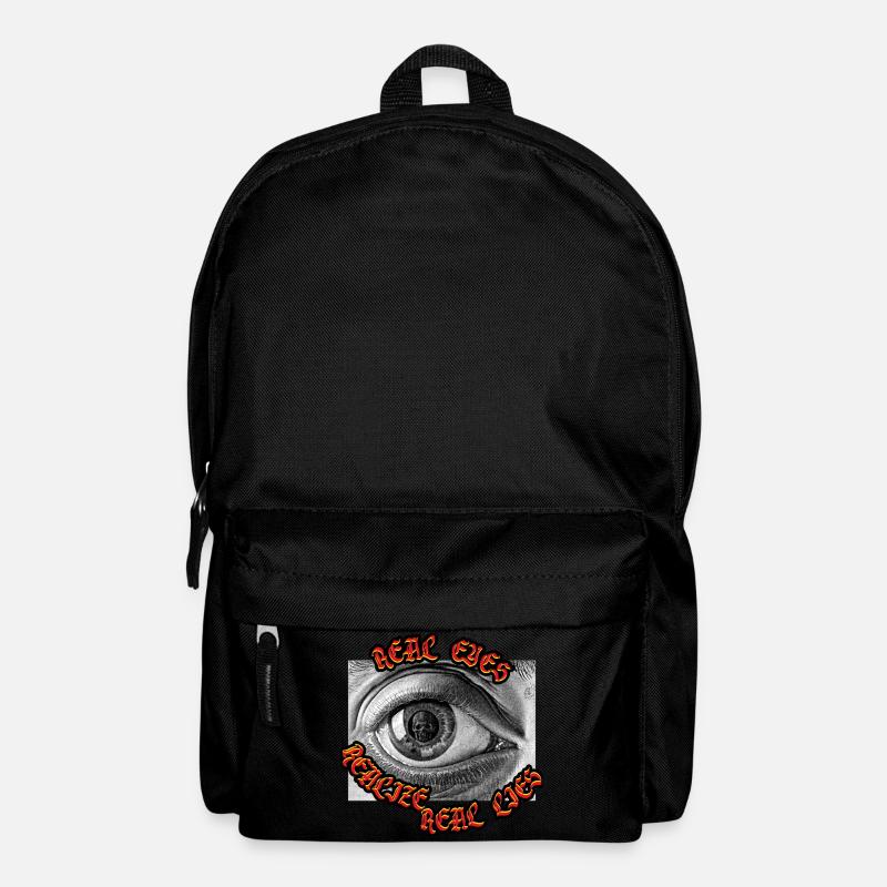 Real Eyes Realize Real Lies Open Your Eye And See - Backpack - black