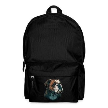 Adorable bouledogue - Sac à dos - noir - Devant