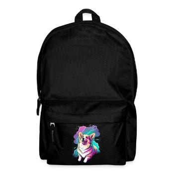 Playful Corgi - Backpack - black - Front