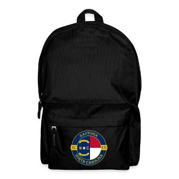 Gastonia North Carolina Flagge USA Souvenir Abzeichen - Rucksack - Schwarz - Vorne
