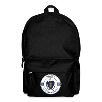 Malden Massachusetts Flagge USA Souvenir Abzeichen - Rucksack - Schwarz - Vorne