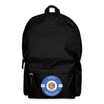 Eagan Minnesota Flag USA Travel Souvenir Badge - Sac à dos - noir - Devant