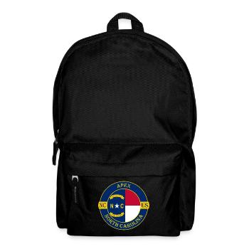 Apex North Carolina Flagge USA Reise Souvenir Abzeichen - Rucksack - Schwarz - Vorne