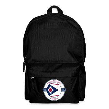 Youngstown Ohio Flagge USA Reise Souvenir Abzeichen - Rucksack - Schwarz - Vorne