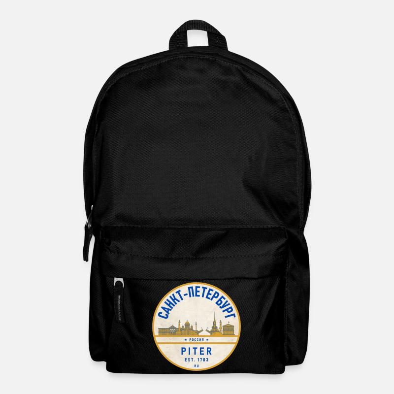 Petersburg Skyline Vintage Abzeichen - Rucksack - Schwarz