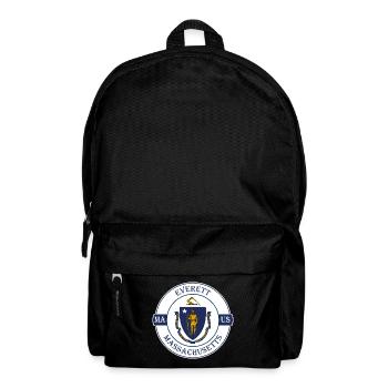 Everett Massachusetts Flagge USA Souvenir Abzeichen - Rucksack - Schwarz - Vorne